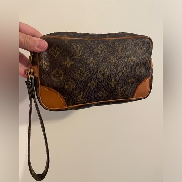 LOUIS VUITTON Marly Clutch Bag w/ COA, Dust Bag - Picture 12 of 14